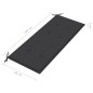 vidaXL 2-Sitzer-Gartenbank mit Auflage 120 cm Grau Eukalyptusholz vidaXL 2-Sitzer-Gartenbank mit Auflage 120 cm Grau Eukalyptusholz