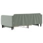 vidaXL Tagesbett Ausziehbar mit Schubladen Hellgrau 90x190 cm Samt vidaXL Tagesbett Ausziehbar mit Schubladen Hellgrau 90x190 cm Samt