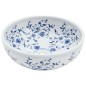 vidaXL Aufsatzwaschbecken Weiß und Blau Rund Ø41x14 cm Keramik vidaXL Aufsatzwaschbecken Weiß und Blau Rund Ø41x14 cm Keramik