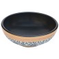 vidaXL Aufsatzwaschbecken Mehrfarbig Rund Ø41x14 cm Keramik vidaXL Aufsatzwaschbecken Mehrfarbig Rund Ø41x14 cm Keramik