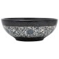 vidaXL Aufsatzwaschbecken Schwarz und Blau Rund Ø41x14 cm Keramik vidaXL Aufsatzwaschbecken Schwarz und Blau Rund Ø41x14 cm Keramik