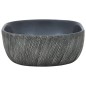 vidaXL Aufsatzwaschbecken Schwarz und Grau Oval 47x33x13 cm Keramik vidaXL Aufsatzwaschbecken Schwarz und Grau Oval 47x33x13 cm Keramik