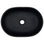 vidaXL Aufsatzwaschbecken Schwarz und Grau Oval 47x33x13 cm Keramik vidaXL Aufsatzwaschbecken Schwarz und Grau Oval 47x33x13 cm Keramik
