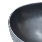 vidaXL Aufsatzwaschbecken Schwarz und Grau Oval 47x33x13 cm Keramik vidaXL Aufsatzwaschbecken Schwarz und Grau Oval 47x33x13 cm Keramik