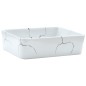 vidaXL Aufsatzwaschbecken Weiß Rechteckig 46x35,5x13cm Keramik vidaXL Aufsatzwaschbecken Weiß Rechteckig 46x35,5x13cm Keramik