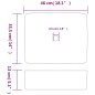 vidaXL Aufsatzwaschbecken Weiß Rechteckig 46x35,5x13cm Keramik vidaXL Aufsatzwaschbecken Weiß Rechteckig 46x35,5x13cm Keramik
