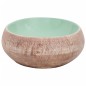 vidaXL Aufsatzwaschbecken Grün und Braun Oval 59x40x15 cm Keramik vidaXL Aufsatzwaschbecken Grün und Braun Oval 59x40x15 cm Keramik