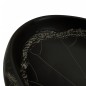 vidaXL Aufsatzwaschbecken Schwarz Oval 59x40x15 cm Keramik vidaXL Aufsatzwaschbecken Schwarz Oval 59x40x15 cm Keramik