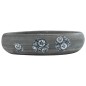 vidaXL Aufsatzwaschbecken Grau Oval 59x40x15 cm Keramik vidaXL Aufsatzwaschbecken Grau Oval 59x40x15 cm Keramik