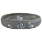 vidaXL Aufsatzwaschbecken Grau Oval 59x40x15 cm Keramik vidaXL Aufsatzwaschbecken Grau Oval 59x40x15 cm Keramik