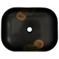 vidaXL Aufsatzwaschbecken Schwarz Rechteckig 48x37,5x13,5 cm Keramik vidaXL Aufsatzwaschbecken Schwarz Rechteckig 48x37,5x13,5 cm Keramik