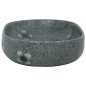 vidaXL Aufsatzwaschbecken Blau Oval 59x40x14 cm Keramik vidaXL Aufsatzwaschbecken Blau Oval 59x40x14 cm Keramik