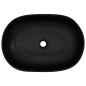 vidaXL Aufsatzwaschbecken Grau und Schwarz Oval 59x40x14 cm Keramik vidaXL Aufsatzwaschbecken Grau und Schwarz Oval 59x40x14 cm Keramik