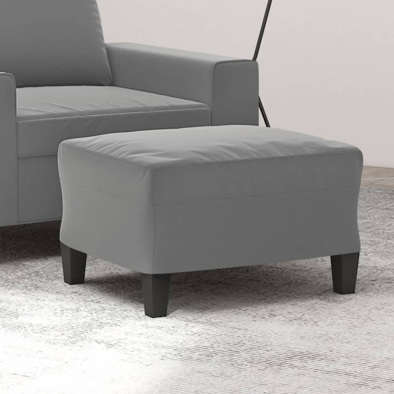 vidaXL Fußhocker Dunkelgrau 60x50x41 cm Mikrofasergewebe vidaXL Fußhocker Dunkelgrau 60x50x41 cm Mikrofasergewebe