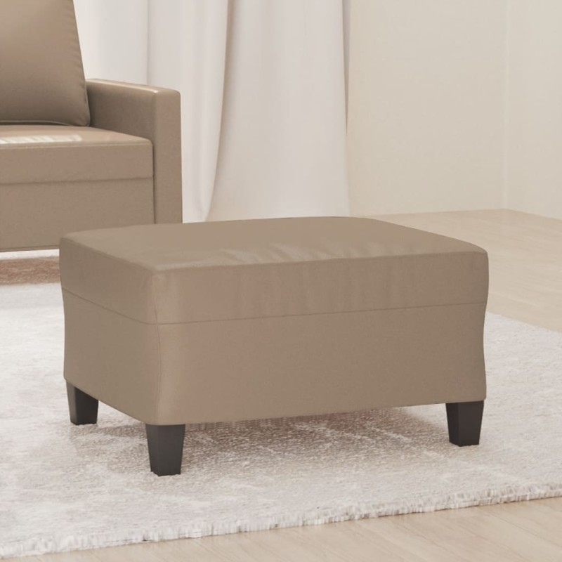 vidaXL Fußhocker Cappuccino-Braun 70x55x41 cm Kunstleder vidaXL Fußhocker Cappuccino-Braun 70x55x41 cm Kunstleder