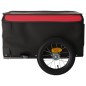 vidaXL Fahrradanhänger Schwarz und Rot 30 kg Eisen vidaXL Fahrradanhänger Schwarz und Rot 30 kg Eisen