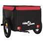 vidaXL Fahrradanhänger Schwarz und Rot 30 kg Eisen vidaXL Fahrradanhänger Schwarz und Rot 30 kg Eisen