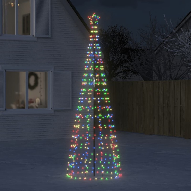 vidaXL LED-Weihnachtsbaum mit Erdspießen 570 LEDs Mehrfarbig 300 cm vidaXL LED-Weihnachtsbaum mit Erdspießen 570 LEDs Mehrfarbig 300 cm