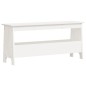 vidaXL Flurbank Weiß 100x28x45 cm Massivholz Kiefer vidaXL Flurbank Weiß 100x28x45 cm Massivholz Kiefer