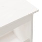 vidaXL Flurbank Weiß 100x28x45 cm Massivholz Kiefer vidaXL Flurbank Weiß 100x28x45 cm Massivholz Kiefer