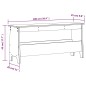 vidaXL Flurbank Weiß 100x28x45 cm Massivholz Kiefer vidaXL Flurbank Weiß 100x28x45 cm Massivholz Kiefer