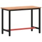 vidaXL Werkbank 115x55x81,5 cm Massivholz Buche und Metall vidaXL Werkbank 115x55x81,5 cm Massivholz Buche und Metall