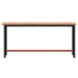 vidaXL Werkbank 180x55x81,5 cm Massivholz Buche und Metall vidaXL Werkbank 180x55x81,5 cm Massivholz Buche und Metall