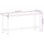 vidaXL Werkbank 180x55x81,5 cm Massivholz Buche und Metall vidaXL Werkbank 180x55x81,5 cm Massivholz Buche und Metall