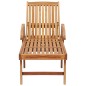 vidaXL Sonnenliegen 2 Stk. mit Tisch Massivholz Teak vidaXL Sonnenliegen 2 Stk. mit Tisch Massivholz Teak