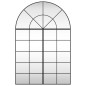 vidaXL Wandspiegel Schwarz 100x150 cm Gewölbt Eisen vidaXL Wandspiegel Schwarz 100x150 cm Gewölbt Eisen