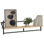 vidaXL Wandregale mit Stangen 2 Stk. Sonoma-Eiche 100x25x30 cm vidaXL Wandregale mit Stangen 2 Stk. Sonoma-Eiche 100x25x30 cm