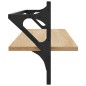vidaXL Wandregale mit Stangen 2 Stk. Sonoma-Eiche 100x25x30 cm vidaXL Wandregale mit Stangen 2 Stk. Sonoma-Eiche 100x25x30 cm