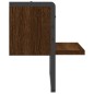 vidaXL Wandregal mit Stange Braun Eichen-Optik 30x25x30 cm vidaXL Wandregal mit Stange Braun Eichen-Optik 30x25x30 cm