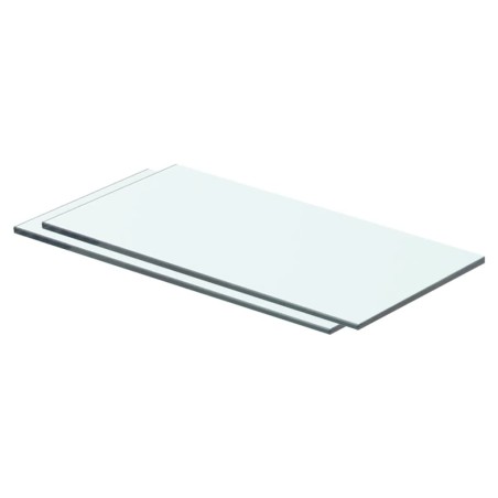 vidaXL Regalböden 2 Stk. Glas Transparent 40x15 cm