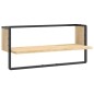 vidaXL Wandregal mit Stange Sonoma-Eiche 65x25x30 cm vidaXL Wandregal mit Stange Sonoma-Eiche 65x25x30 cm