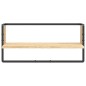 vidaXL Wandregal mit Stange Sonoma-Eiche 65x25x30 cm vidaXL Wandregal mit Stange Sonoma-Eiche 65x25x30 cm