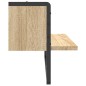 vidaXL Wandregal mit Stange Sonoma-Eiche 65x25x30 cm vidaXL Wandregal mit Stange Sonoma-Eiche 65x25x30 cm