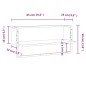 vidaXL Wandregal mit Stange Sonoma-Eiche 65x25x30 cm vidaXL Wandregal mit Stange Sonoma-Eiche 65x25x30 cm