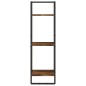 vidaXL Wandregal 3 Fächer Räuchereiche 30x25x100 cm Holzwerkstoff vidaXL Wandregal 3 Fächer Räuchereiche 30x25x100 cm Holzwerkstoff