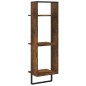 vidaXL Wandregal 3 Fächer Räuchereiche 30x25x100 cm Holzwerkstoff vidaXL Wandregal 3 Fächer Räuchereiche 30x25x100 cm Holzwerkstoff