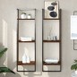 vidaXL Wandregal 3 Fächer Braun Eichen-Optik 30x25x100cm Holzwerkstoff vidaXL Wandregal 3 Fächer Braun Eichen-Optik 30x25x100cm Holzwerkstoff
