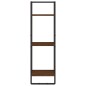 vidaXL Wandregal 3 Fächer Braun Eichen-Optik 30x25x100cm Holzwerkstoff vidaXL Wandregal 3 Fächer Braun Eichen-Optik 30x25x100cm Holzwerkstoff