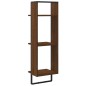 vidaXL Wandregal 3 Fächer Braun Eichen-Optik 30x25x100cm Holzwerkstoff vidaXL Wandregal 3 Fächer Braun Eichen-Optik 30x25x100cm Holzwerkstoff