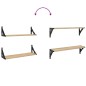 vidaXL Wandregale 2 Stk. Sonoma-Eiche 60x15x15,5 cm vidaXL Wandregale 2 Stk. Sonoma-Eiche 60x15x15,5 cm