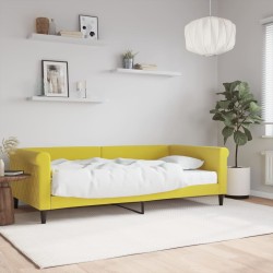 vidaXL Tagesbett mit Matratze Gelb 100x200 cm Samt