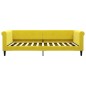 vidaXL Tagesbett mit Matratze Gelb 100x200 cm Samt