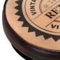 vidaXL Barhocker mit Canvas-Druck 2 Stk. Schwarz und Braun Echtleder vidaXL Barhocker mit Canvas-Druck 2 Stk. Schwarz und Braun Echtleder