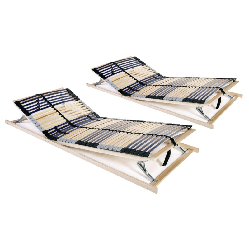 Lattenroste 2 Stk. mit 42 Latten 7 Zonen 70 x 200 cm Lattenroste 2 Stk. mit 42 Latten 7 Zonen 70 x 200 cm