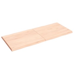 vidaXL Tischplatte 140x60x(2-4) cm Massivholz Unbehandelt Baumkante