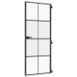 vidaXL Innentür Schlank Schwarz 83x201,5 cm Hartglas & Aluminium vidaXL Innentür Schlank Schwarz 83x201,5 cm Hartglas & Aluminium